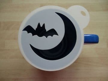 100mm bat and moon stencil