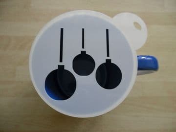 100mm bauble hanging stencil