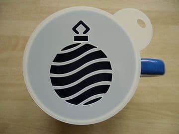 100mm bauble stripes stencil