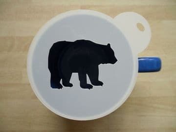 100mm bear brown stencil