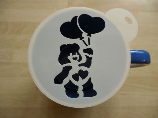 100mm bear stencil
