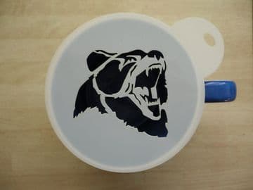100mm bears head stencil