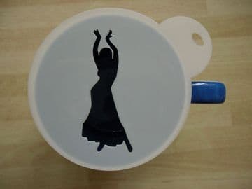 100mm belly dancer stencil