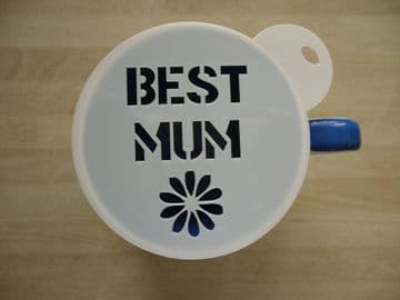 100mm best mum stencil