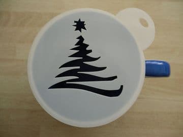 100mm new christmas tree stencil