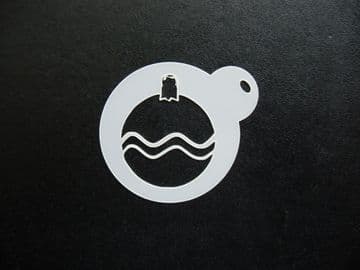 40mm bauble image stencil