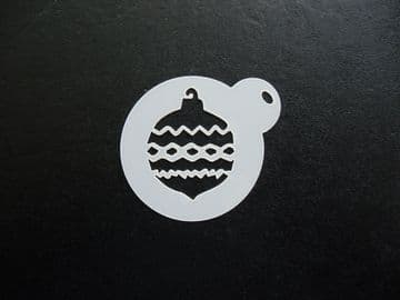 40mm christmas bauble stencil