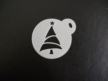 40mm christmas tree modern stencil