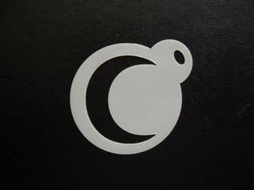 40mm crescent moon stencil