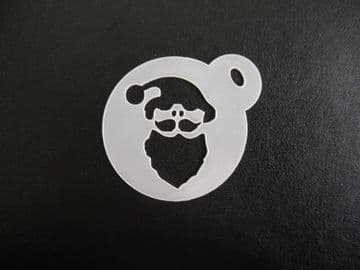 40mm father christmas head stencil