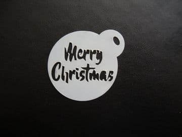 40mm merry christmas new stencil