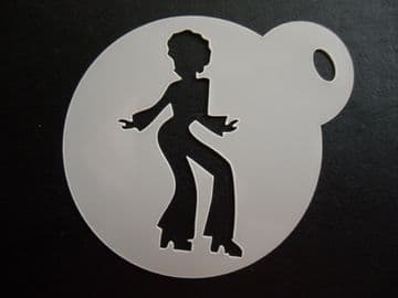 60mm 60's dancer stencil