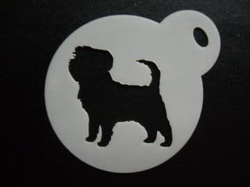 60mm affenpinscher dog stencil