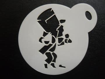 60mm alice mad hatter stencil