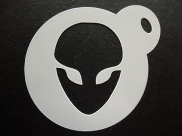 60mm alien head stencil