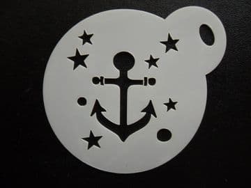 60mm anchor stars stencil