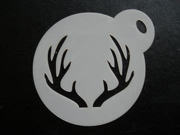 60mm antlers stencil