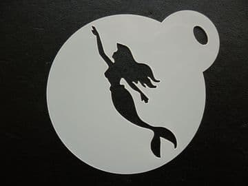 60mm ariel swimming stencil