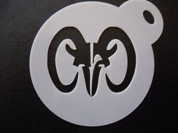 60mm aries sign stencil