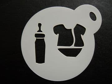 60mm baby shower stencil