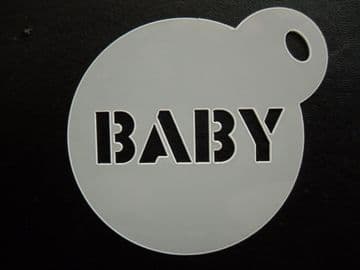 60mm baby word stencil