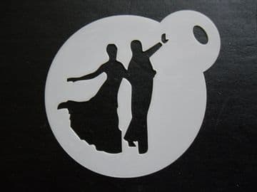 60mm ballroom dancers stencil