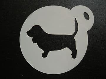 60mm basset hound stencil