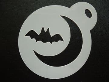 60mm bat and moon stencil