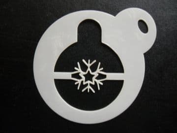 60mm bauble star stencil