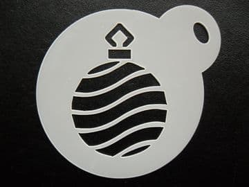 60mm bauble stripes stencil