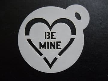 60mm be mine stencil