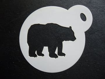 60mm bear brown stencil