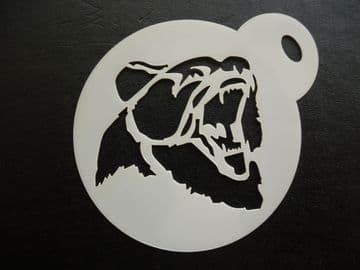 60mm bears head stencil