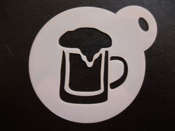 60mm beer glass stencil