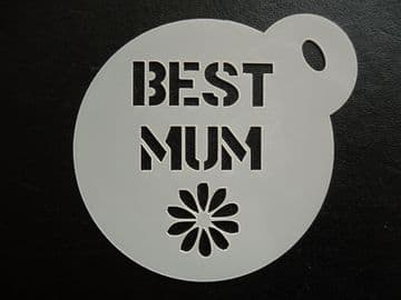 60mm best mum stencil