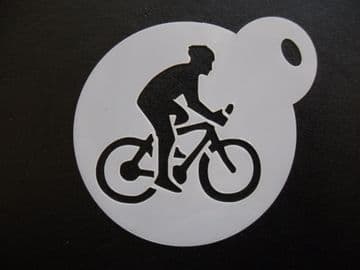 60mm bike rider stencil