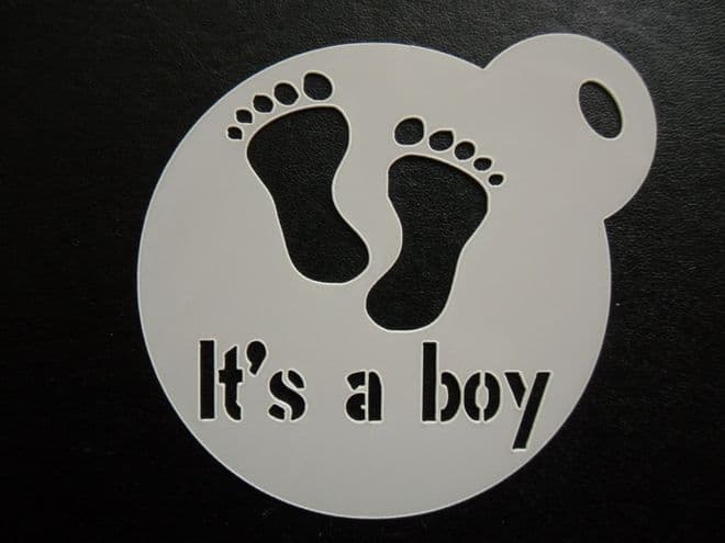 60mm it s a boy stencil