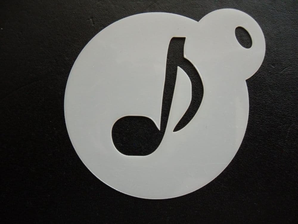 60mm quaver note stencil