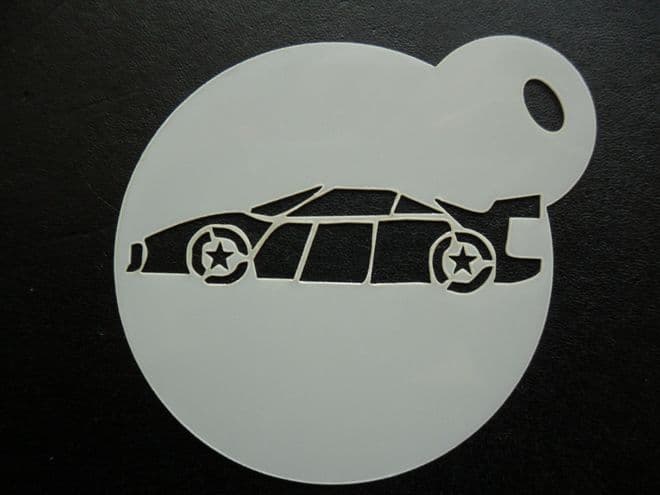 60mm racing car stencil