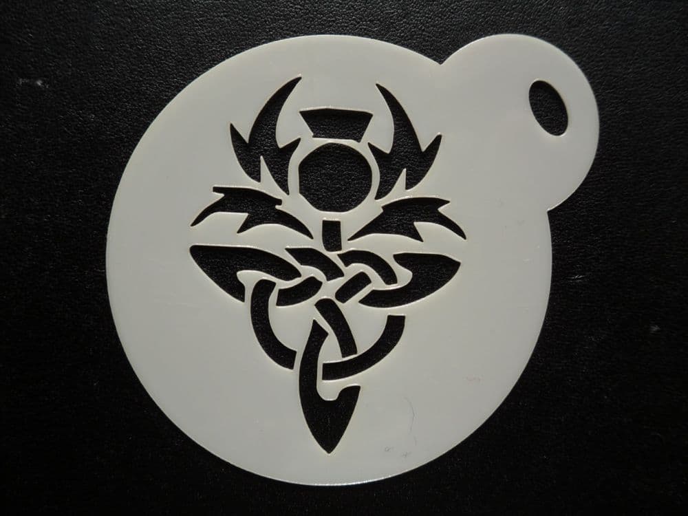 60mm thistle pattern stencil