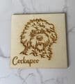 Animal head birch plywood coaster