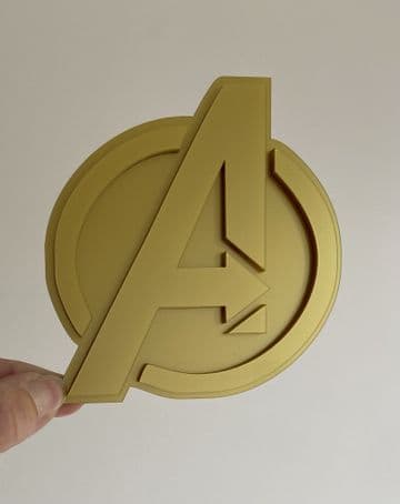 Avengers badge acrylic cake charm