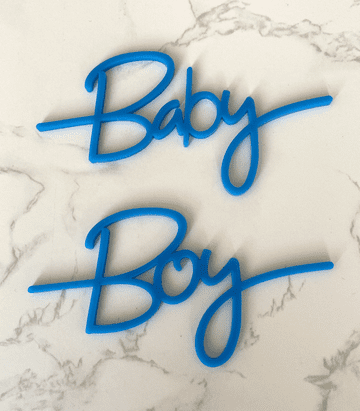 Baby boy cake charm