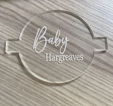 Baby personalised debosser