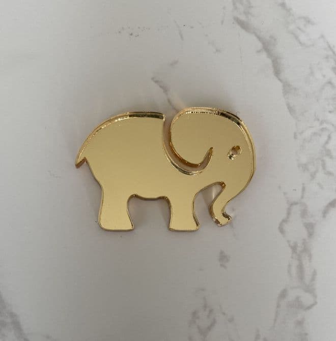 Baby shower elephant acrylic or wood cupcake topper
