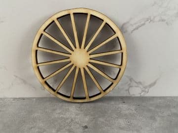 Barn wheel wooden cake charm