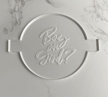 Boy or girl? debosser