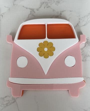 Campervan acrylic cake charm