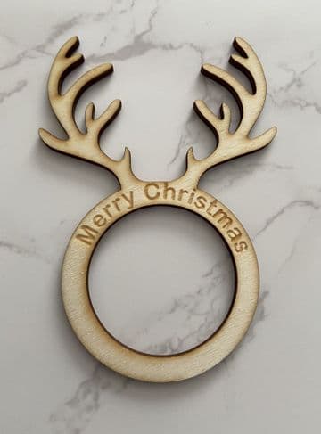 Christmas antlers napkin ring