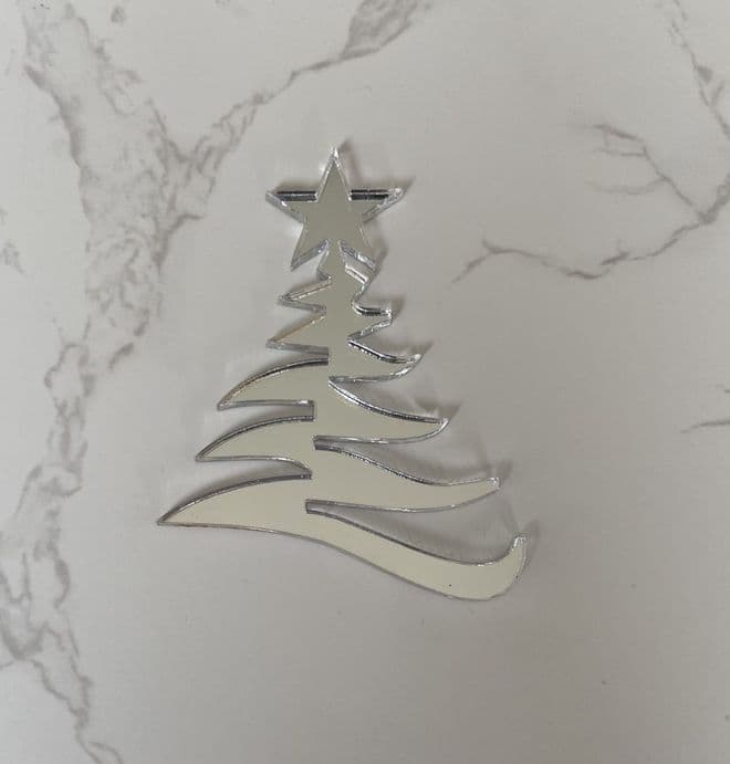 Christmas tree new acrylic cupcake topper